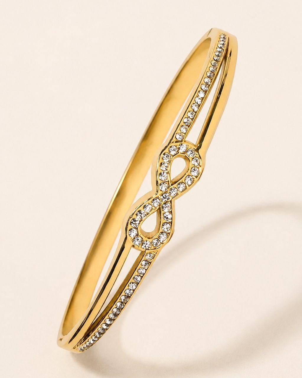 Bracelet Femme Bangle Anneaux Entrelacés