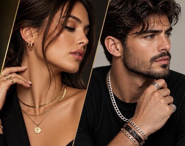 Campagne WO/MEN — bijoux pour elle et lui